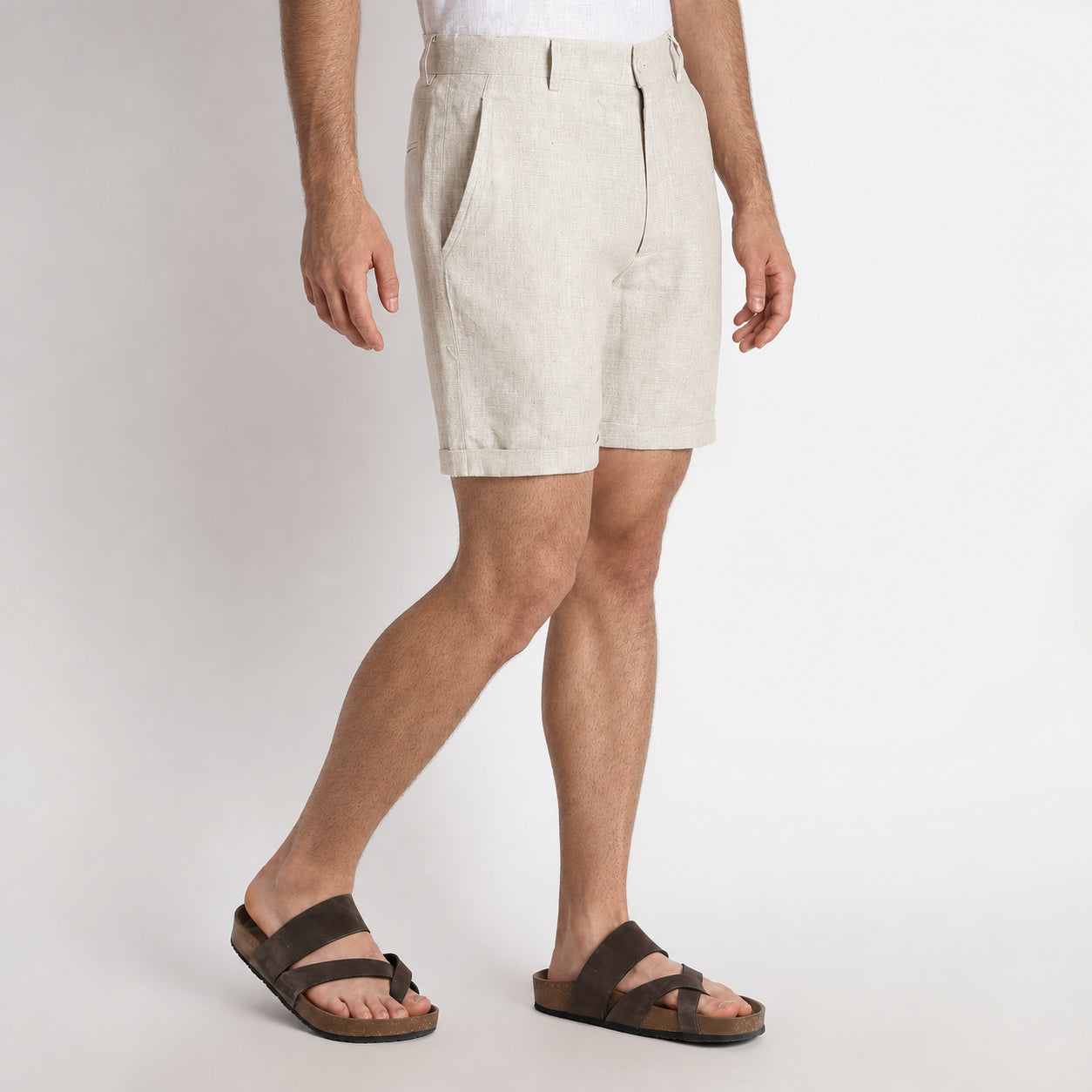 Bangkok – Premium Linen Shorts – Sand
