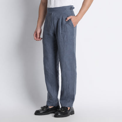 Regent – Tailored Gurkha Linen Trousers – Pacific