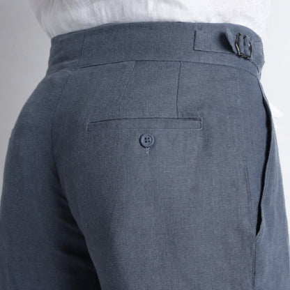 Regent – Tailored Gurkha Linen Trousers – Pacific
