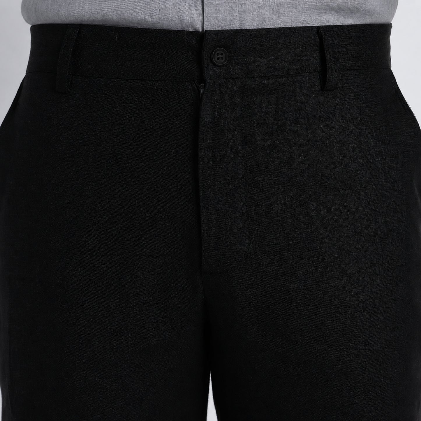Beijing – Luxury Classic Straight Fit Pure Linen Trousers – Noiré