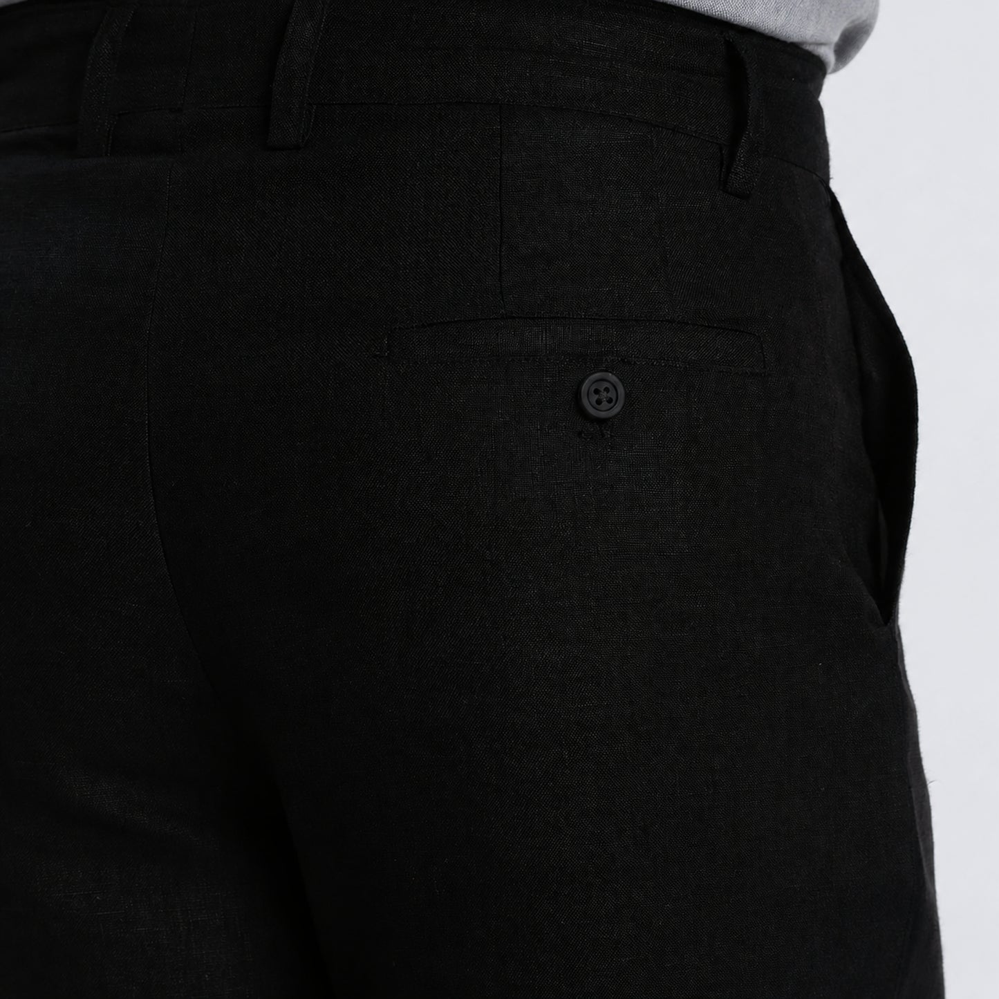 Beijing – Luxury Classic Straight Fit Pure Linen Trousers – Noiré