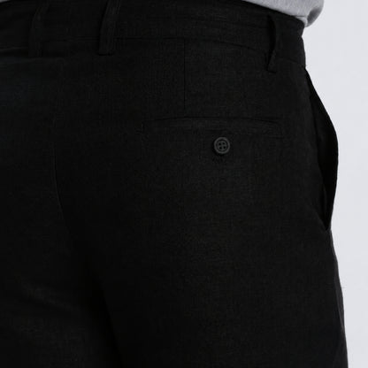 Beijing – Luxury Classic Straight Fit Pure Linen Trousers – Noiré