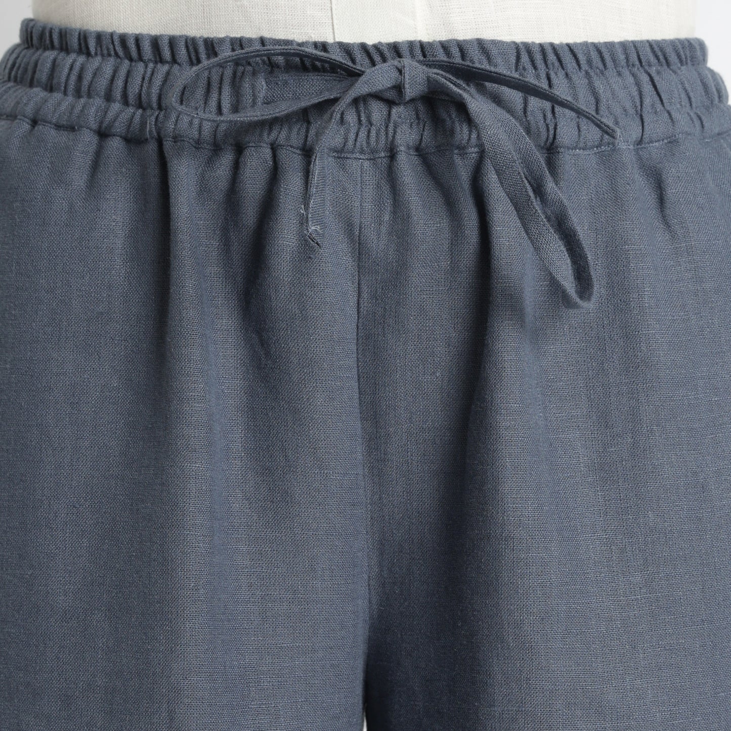Sarah – Relaxed Drawstring Linen Lounge Pants – Pacific