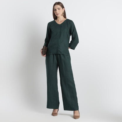 Gadot – Premium Concealed Placket Linen Shirt – Heron