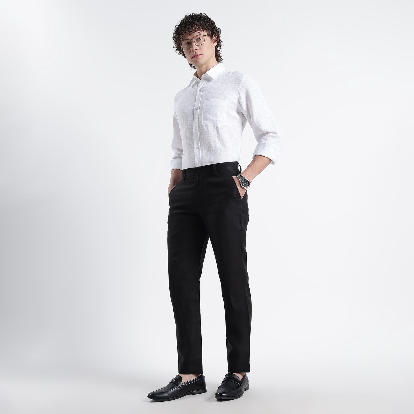 Bianco – Premium 40 Lea Linen Shirt – Blanc