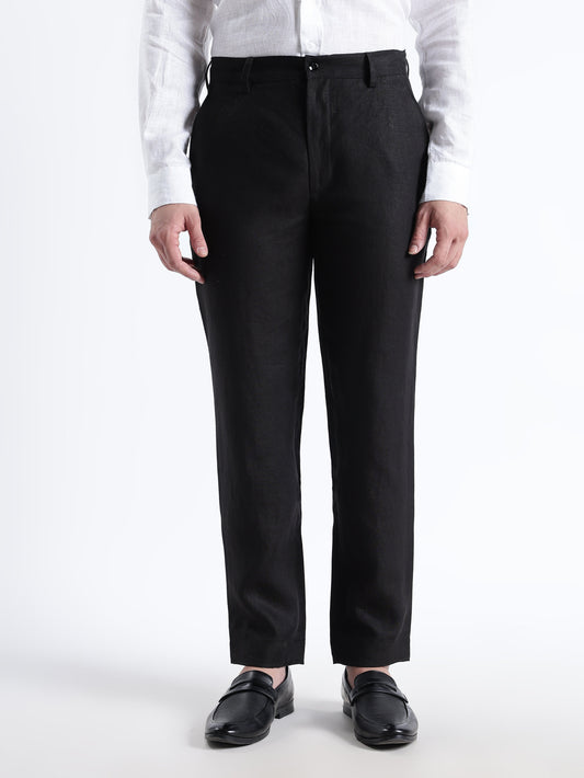 Atelier – Premium Tailored Luxe Linen Tuxedo Trousers – Noiré