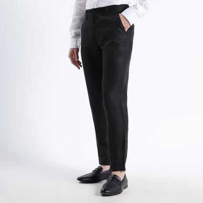 Atelier – Premium Tailored Luxe Linen Tuxedo Trousers – Noiré