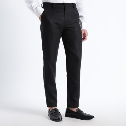 Atelier – Premium Tailored Luxe Linen Tuxedo Trousers – Noiré
