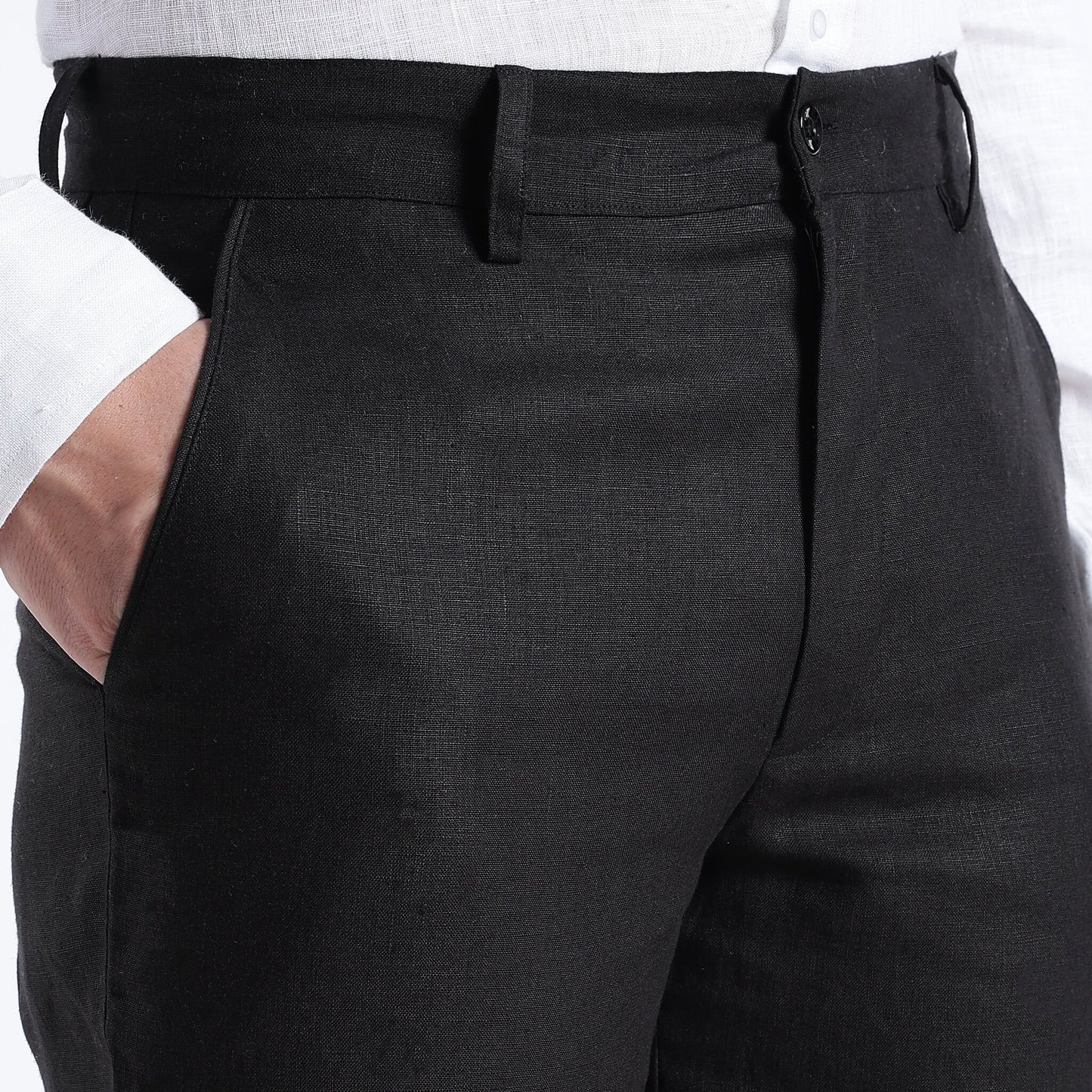 Atelier – Premium Tailored Luxe Linen Tuxedo Trousers – Noiré