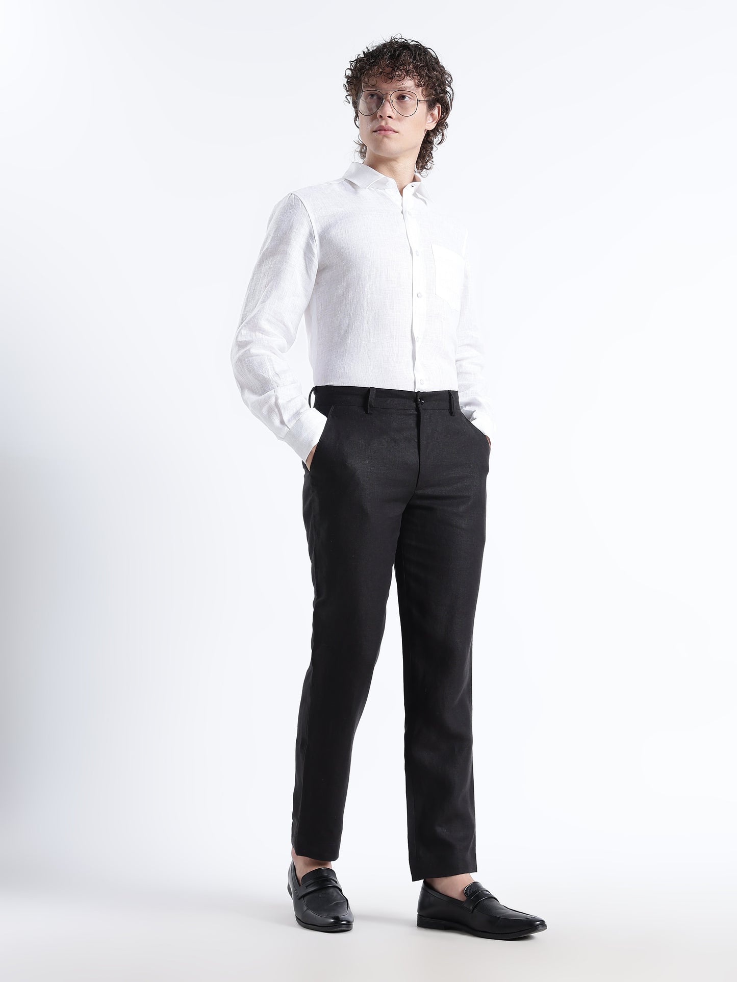 Atelier – Premium Tailored Luxe Linen Tuxedo Trousers – Noiré