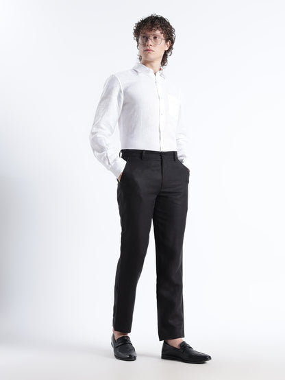 Atelier – Premium Tailored Luxe Linen Tuxedo Trousers – Noiré