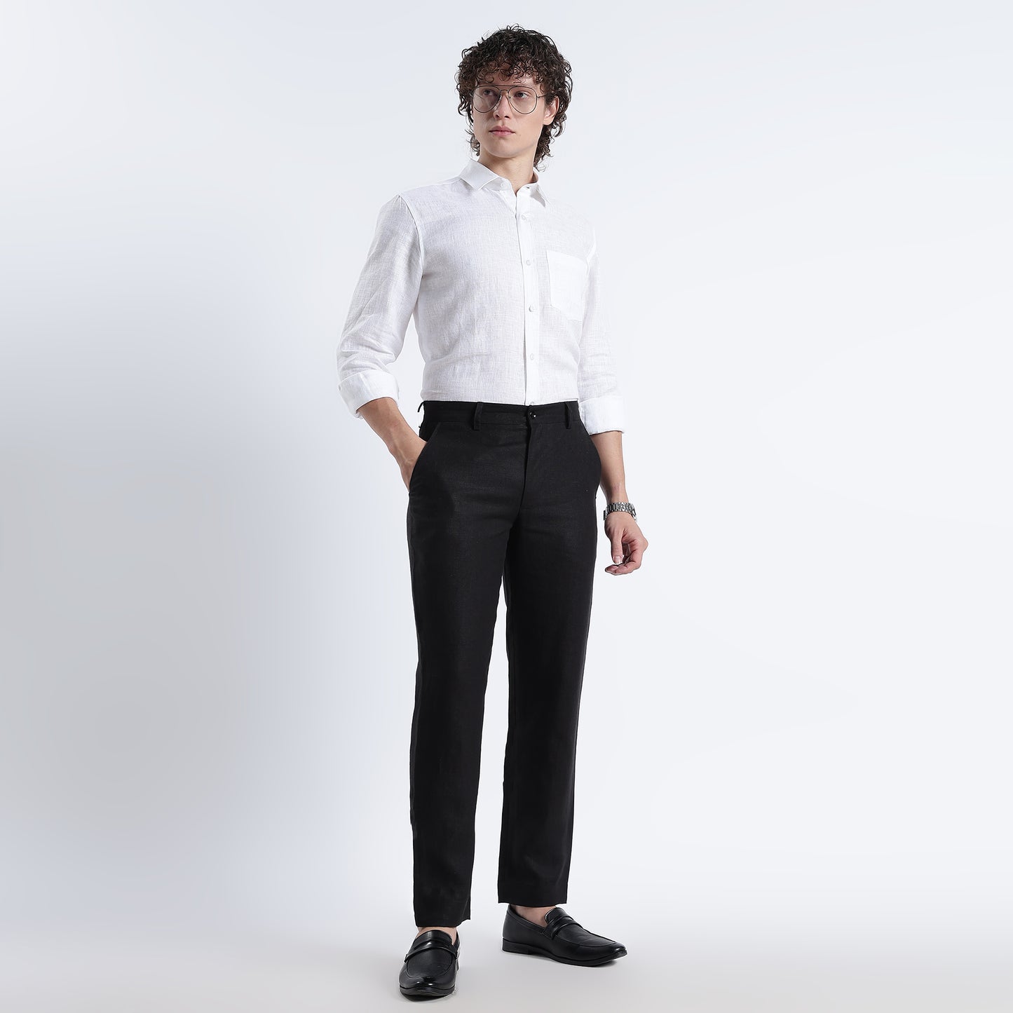 Atelier – Premium Tailored Luxe Linen Tuxedo Trousers – Noiré