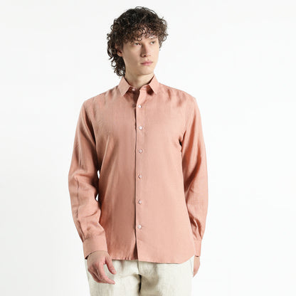 Titan – Heritage Classic Pure Linen Shirt – Clay