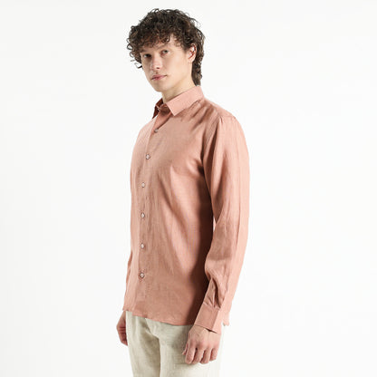 Titan – Heritage Classic Pure Linen Shirt – Clay