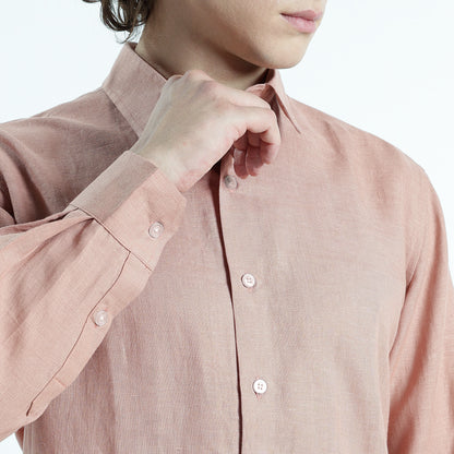 Titan – Heritage Classic Pure Linen Shirt – Clay