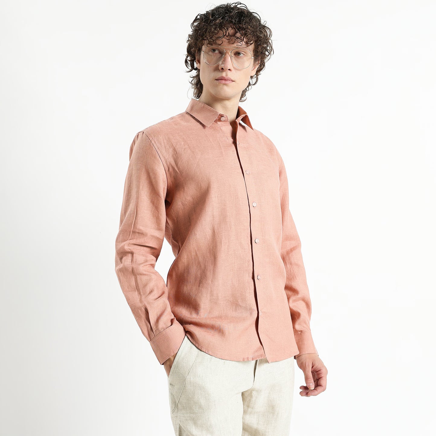 Titan – Heritage Classic Pure Linen Shirt – Clay