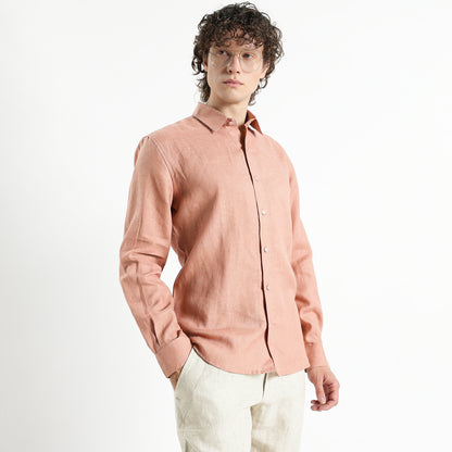 Titan – Heritage Classic Pure Linen Shirt – Clay