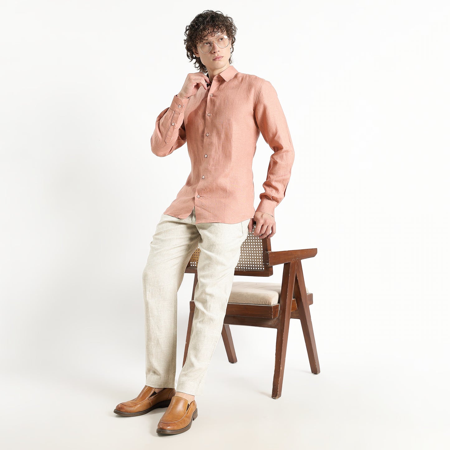 Titan – Heritage Classic Pure Linen Shirt – Clay