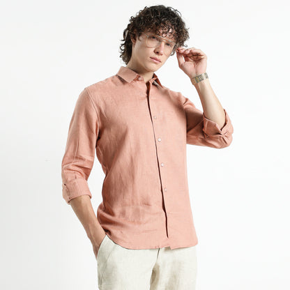 Titan – Heritage Classic Pure Linen Shirt – Clay