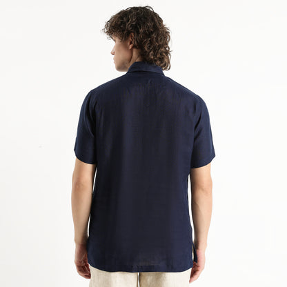 Shawshank – Premium Linen Polo Shirt – Indigo