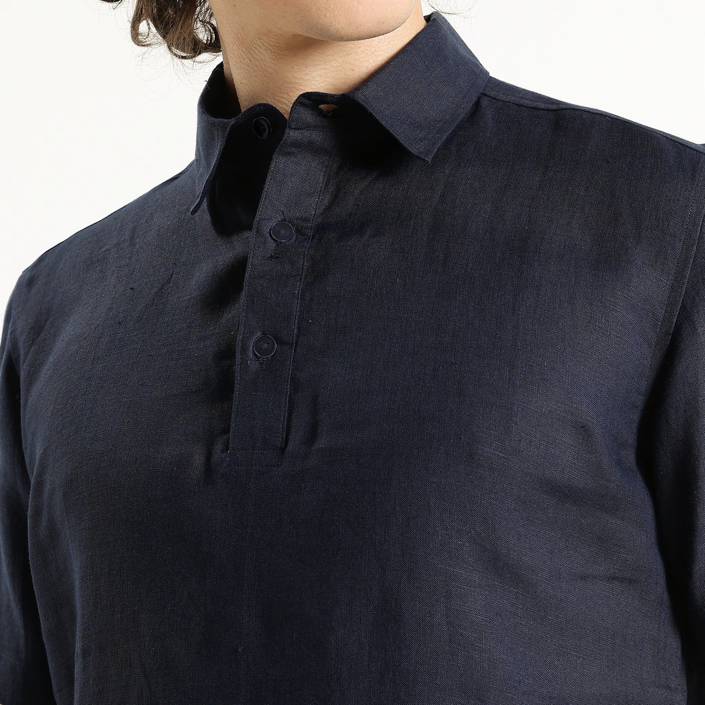 Shawshank – Premium Linen Polo Shirt – Indigo