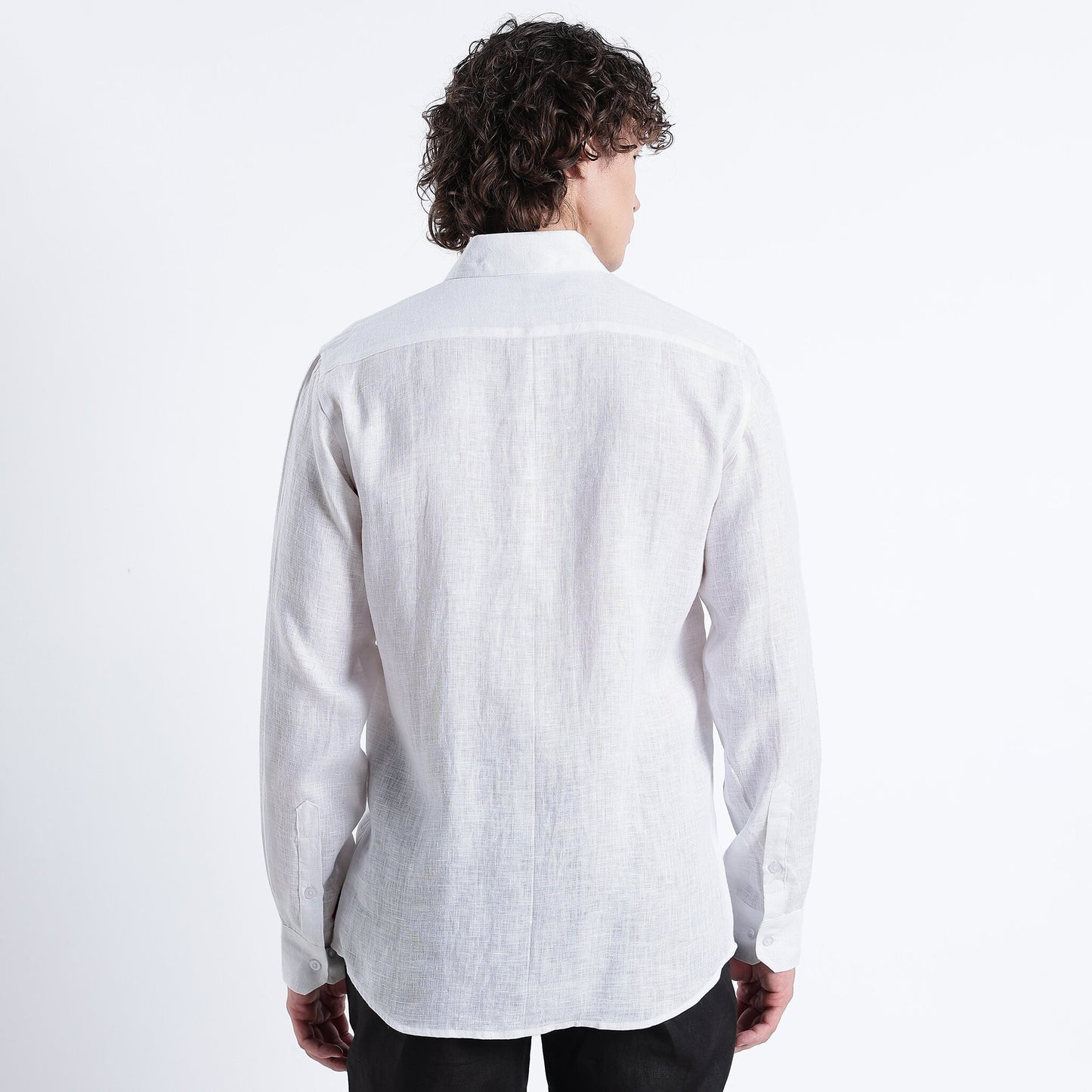 Bianco – Premium 40 Lea Linen Shirt – Blanc