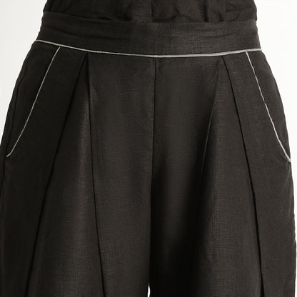 Audrey – Premium Pleated Wide-Leg Linen Trousers – Noiré