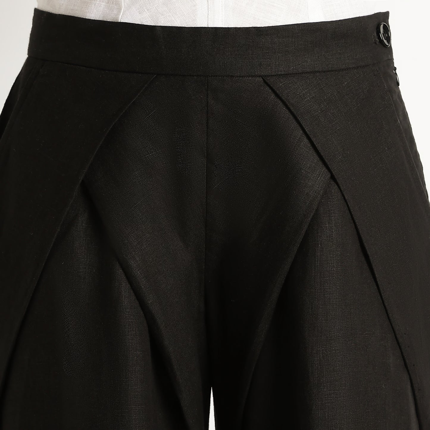 Cleopatra – Premium Tulip Wrap Linen Trousers – Noiré