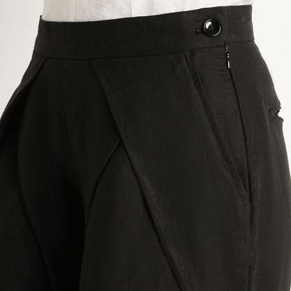 Cleopatra – Premium Tulip Wrap Linen Trousers – Noiré