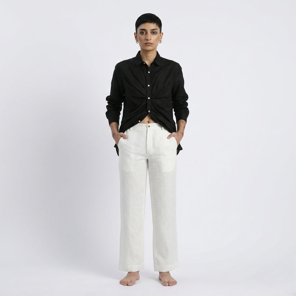Orion – Premium Bustlock Agender Linen Shirt – Noiré