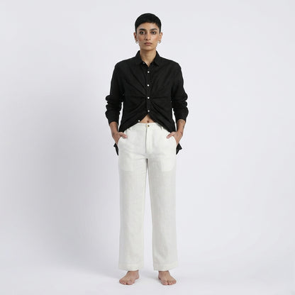 Orion – Premium Bustlock Agender Linen Shirt – Noiré