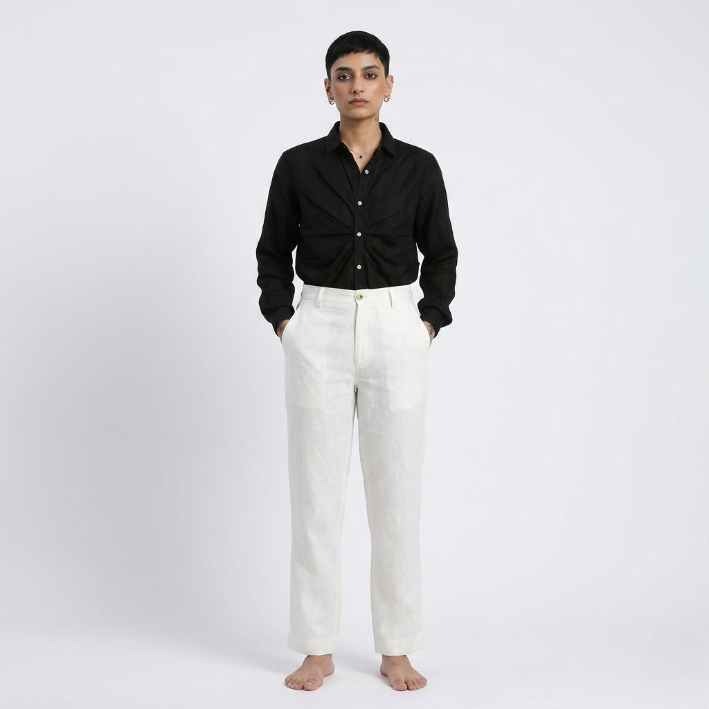 Orion – Premium Bustlock Agender Linen Shirt – Noiré