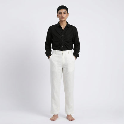 Orion – Premium Bustlock Agender Linen Shirt – Noiré
