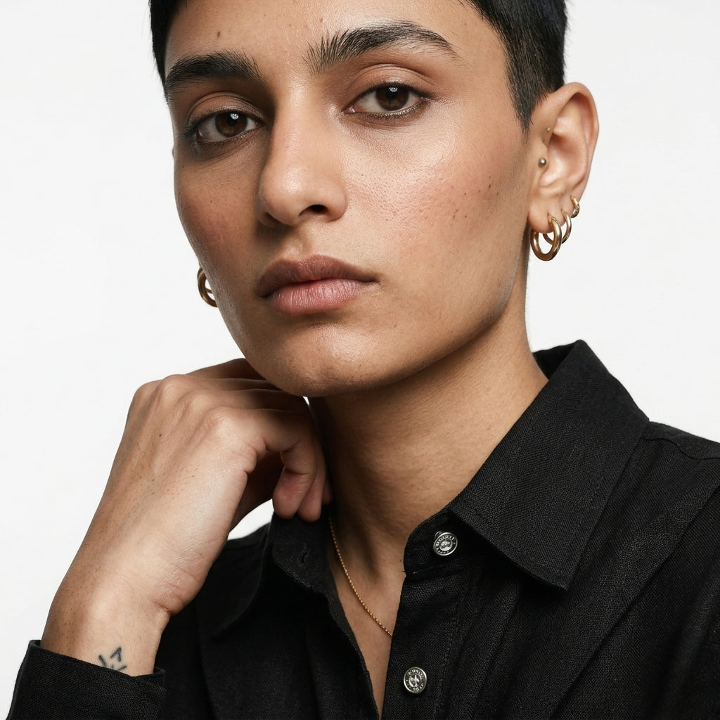 Orion – Premium Bustlock Agender Linen Shirt – Noiré