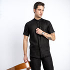 Linho – Luxury Band Collar Concealed Placket 100% Pure Linen Shirt – Noiré